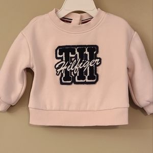 Tommy Hilfiger light pink crew neck sweatshirt